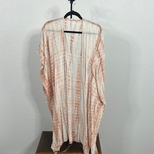 orange tie-dye kimono worn once